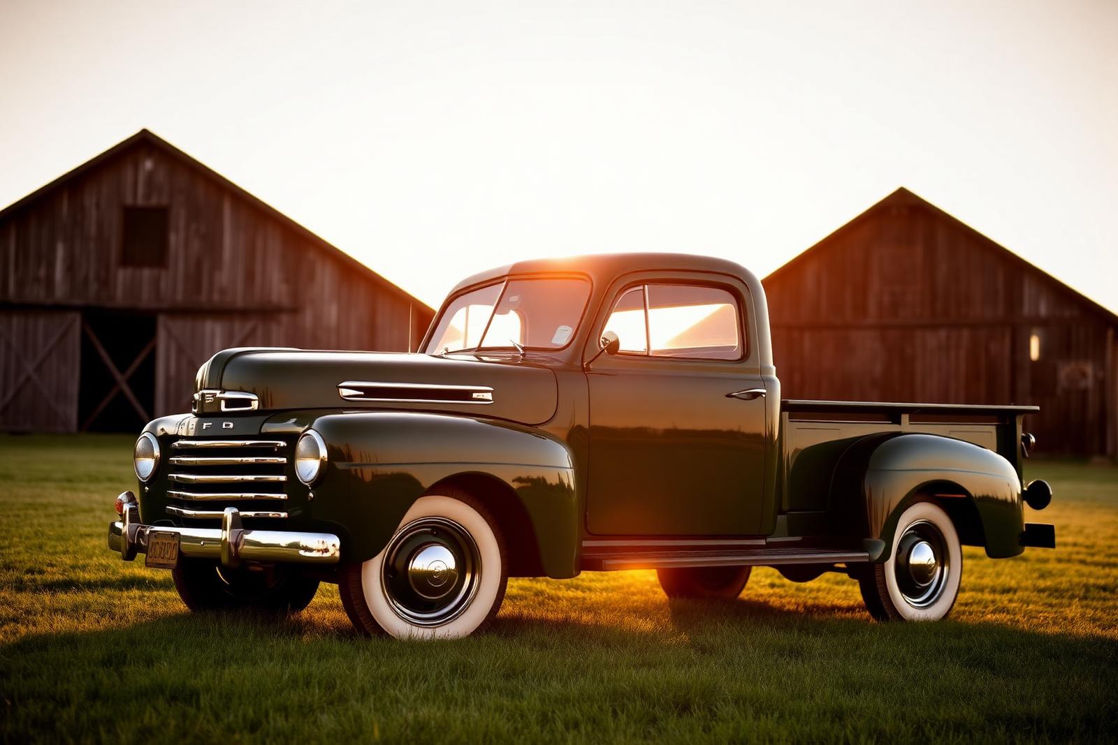 1948 Ford F-1 in Forest Green
